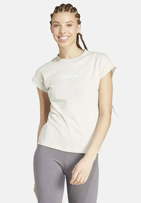 Базовая футболка essentials linear Adidas Performance, Alumina White