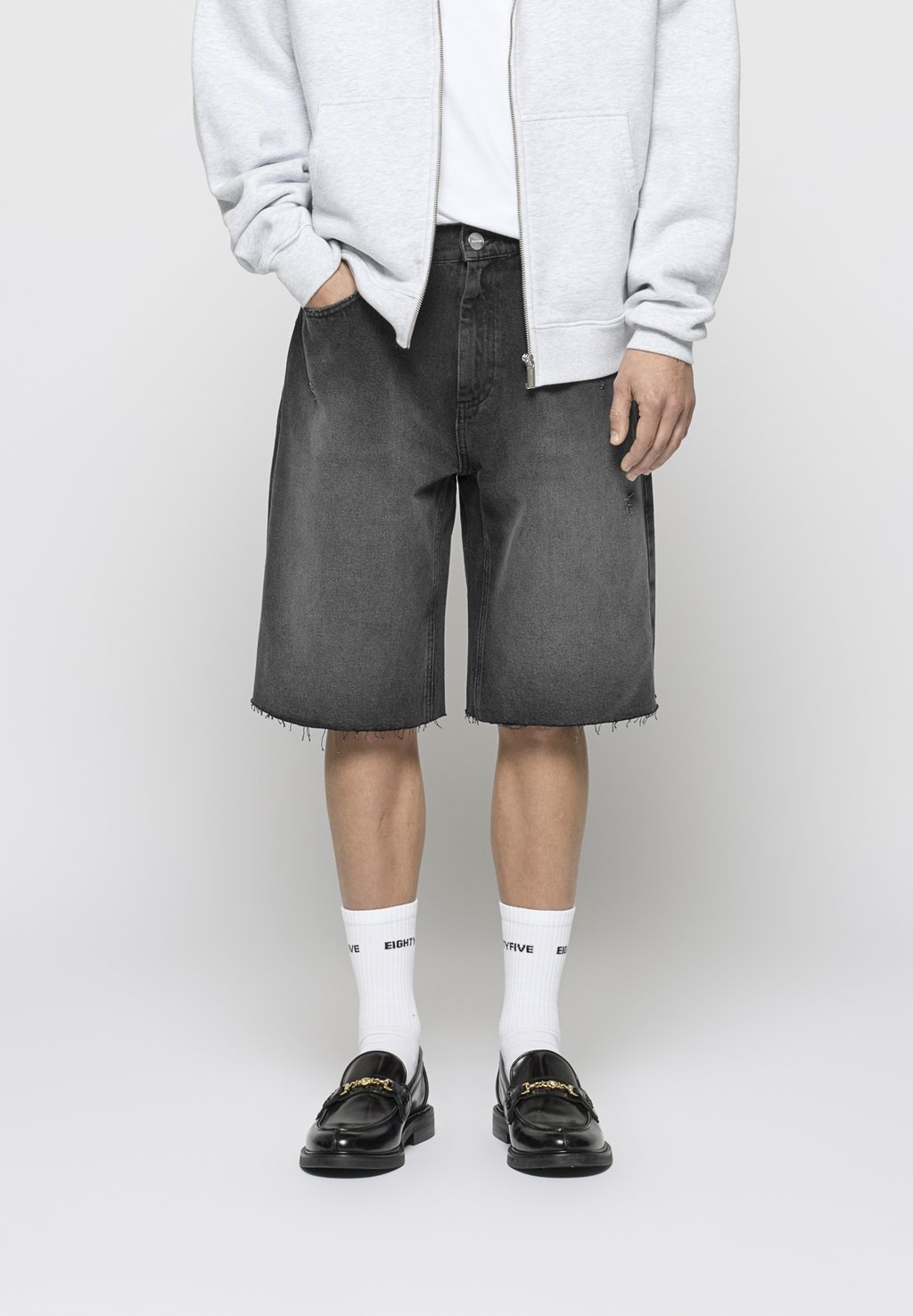 

Джинсовые шорты CUT OFF BAGGY EIGHTYFIVE, цвет Granite Black