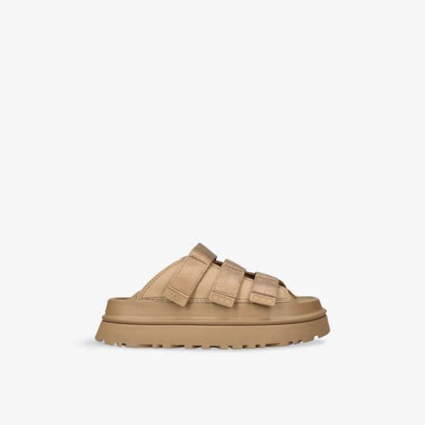 Сандалии плетёные Ugg Goldenglow на платформе, коричневый
