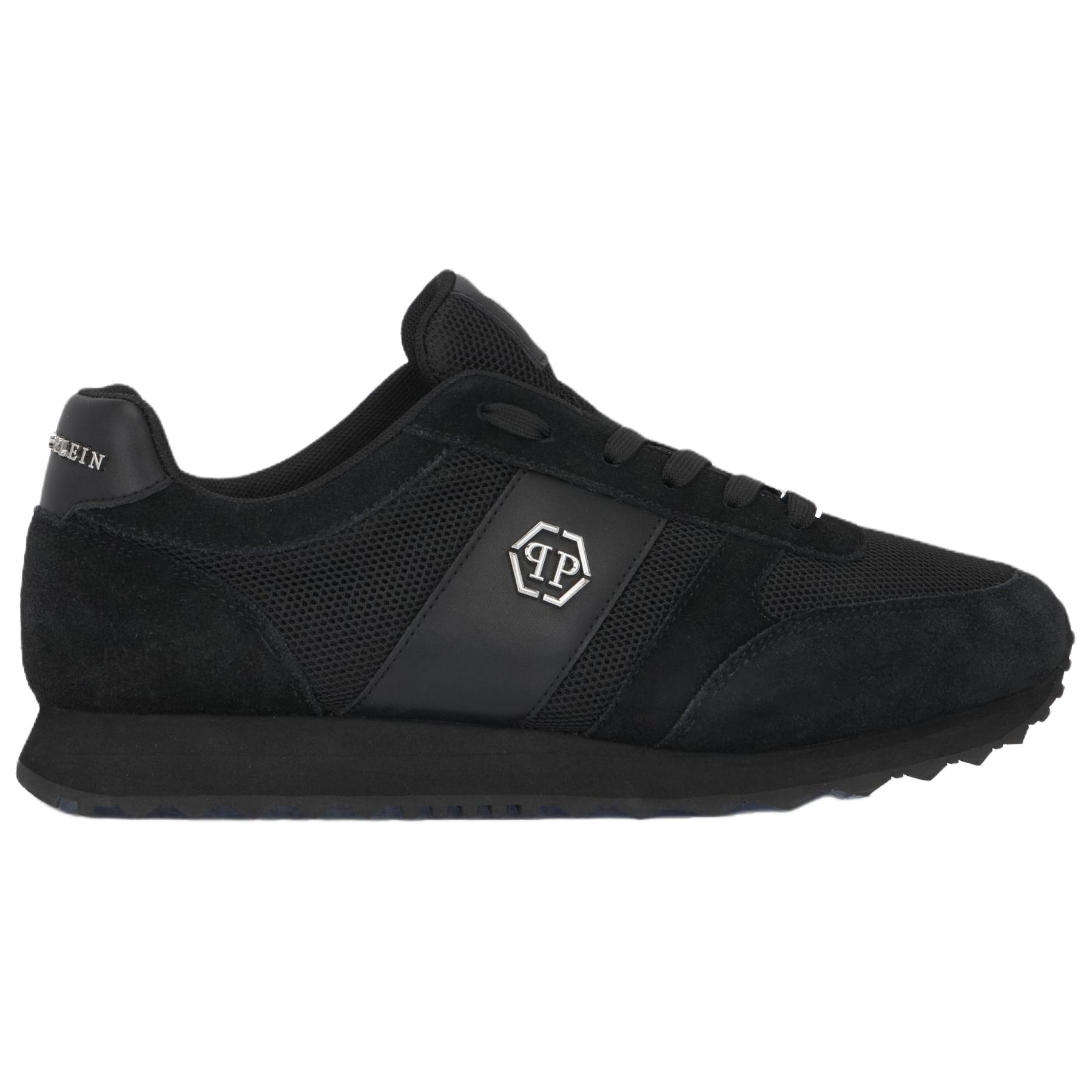 PHILIPP PLEIN Кроссовки Casual Low Top из коровьей кожи Unisex Black — фото 3