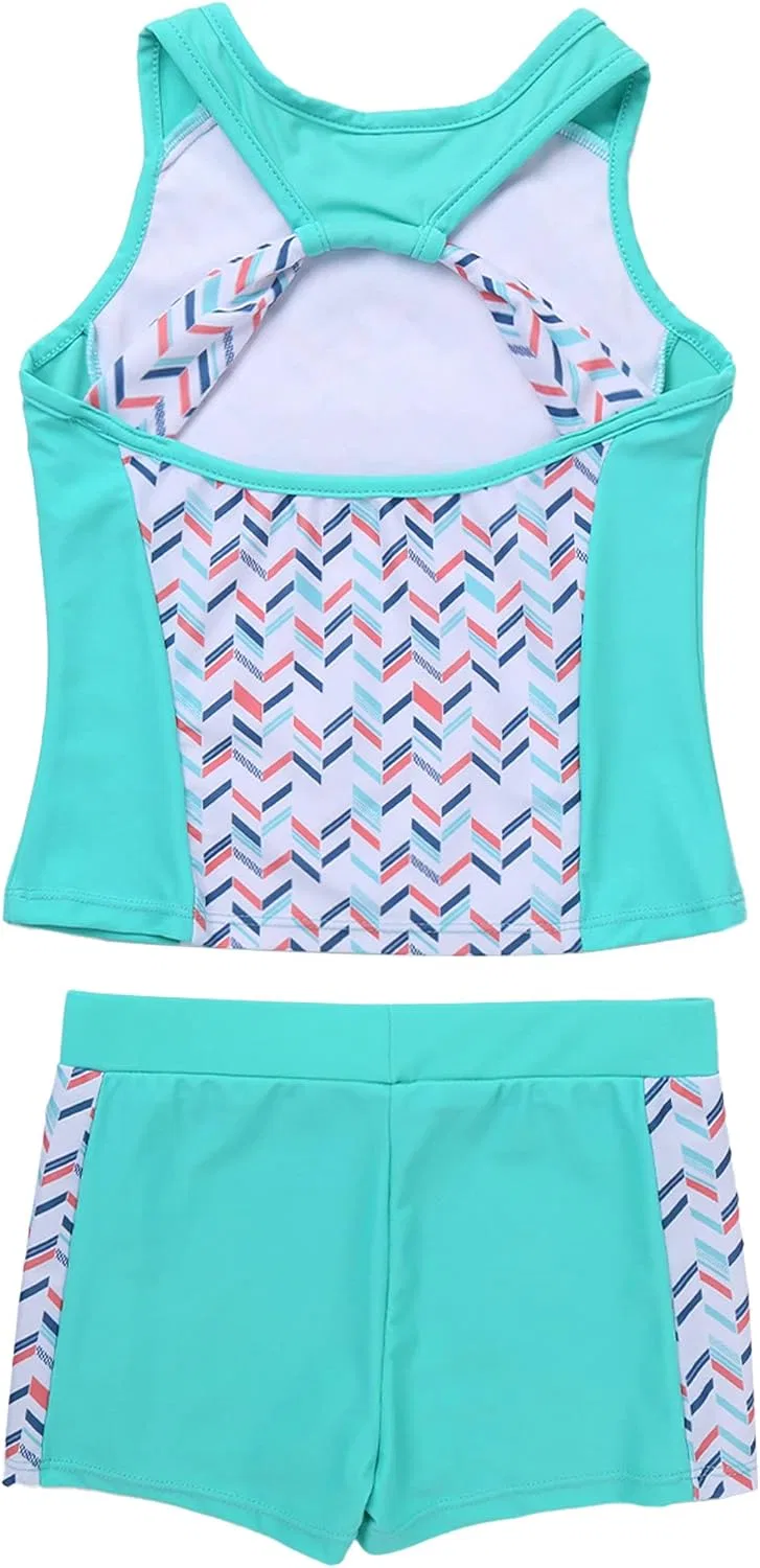 Детский спортивный комплект майка и шорты YEAHDOR, Mint Green — фото 2