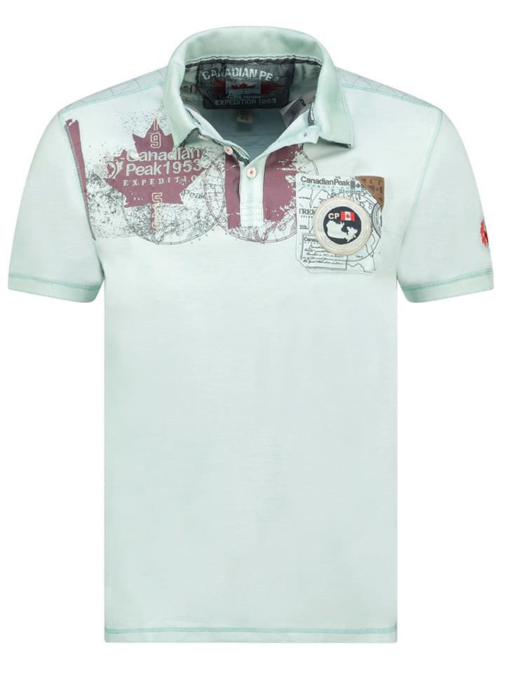 

Футболка поло Kimaceak Canadian Peak, светло-синий