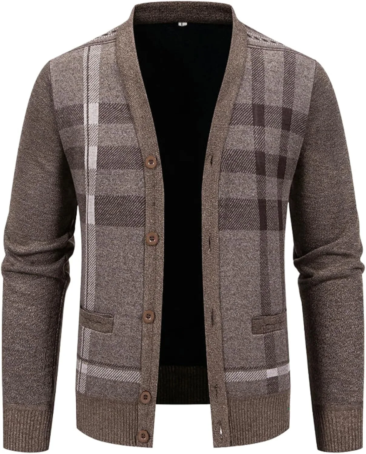 

Мужской свитер-кардиган в корейском стиле FOLKFOLD