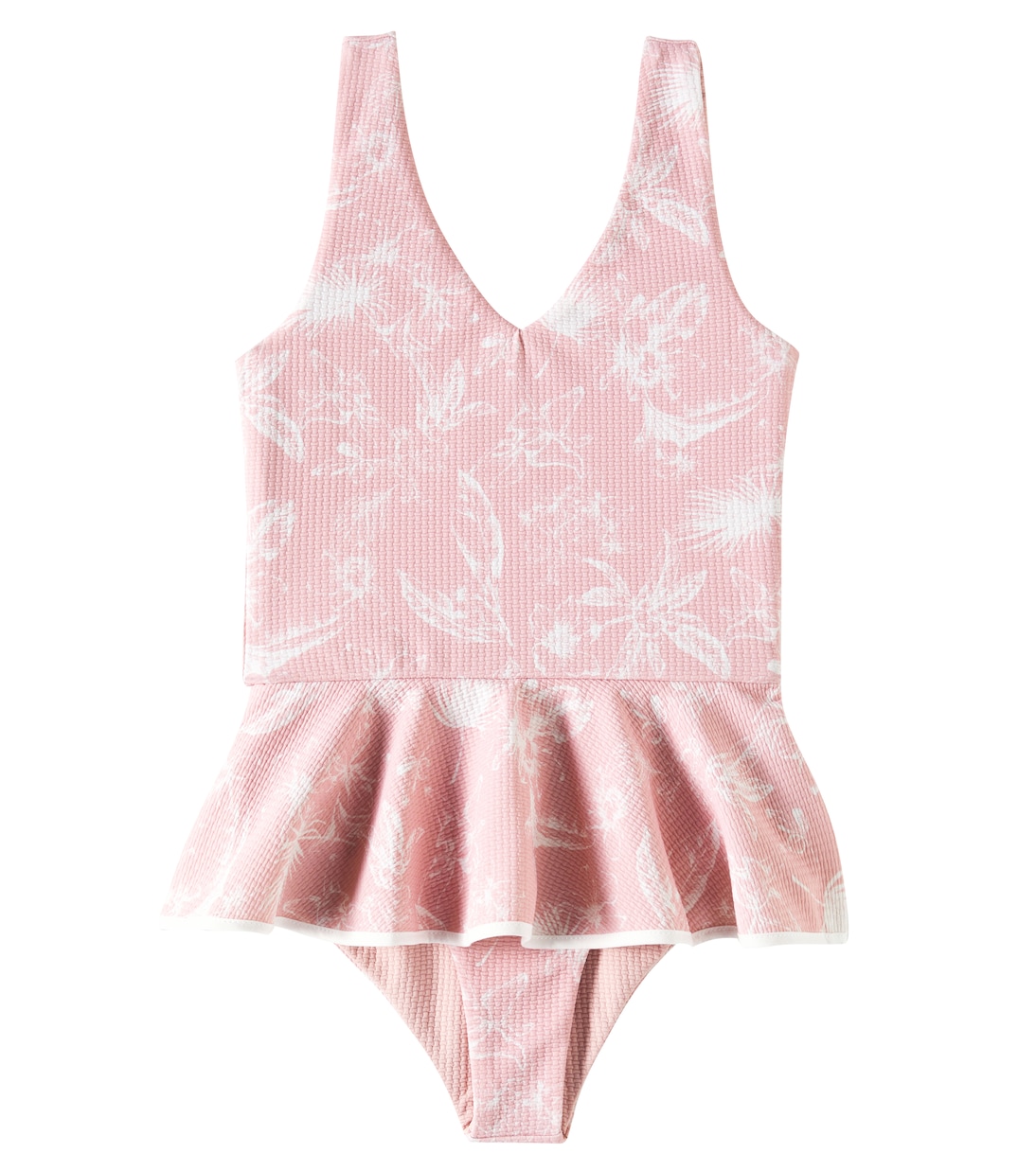 

Рюшиный купальник с цветочным принтом Marysia Bumby, Calm Floral Print