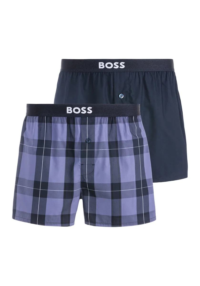 

Боксеры BOSS "2P Boxer Shorts EW 10251193 01" (в упаковке 2 шт.), с надписью BOSS на поясе, цвет морской волны