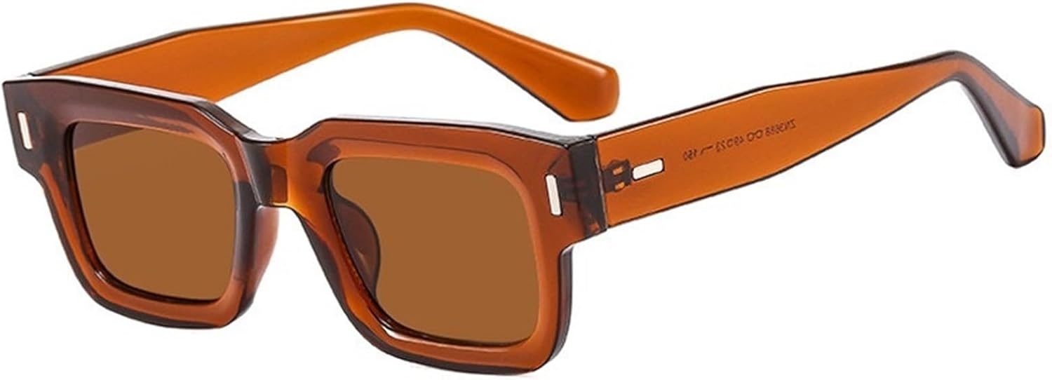 

Мужские солнцезащитные очки в квадратной маленькой оправе, для активного отдыха и вождения на открытом воздухе, женские солнцезащитные очки для отпуска Generic, Orange