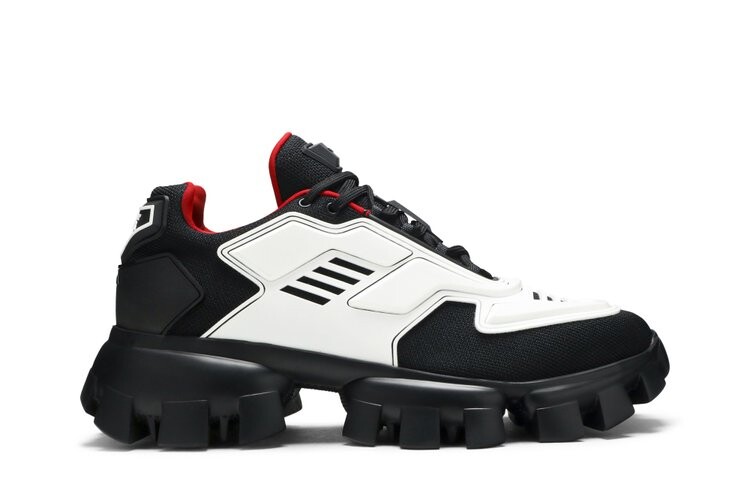 

Кроссовки Prada Cloudbust Thunder Knit 'White Black', белый
