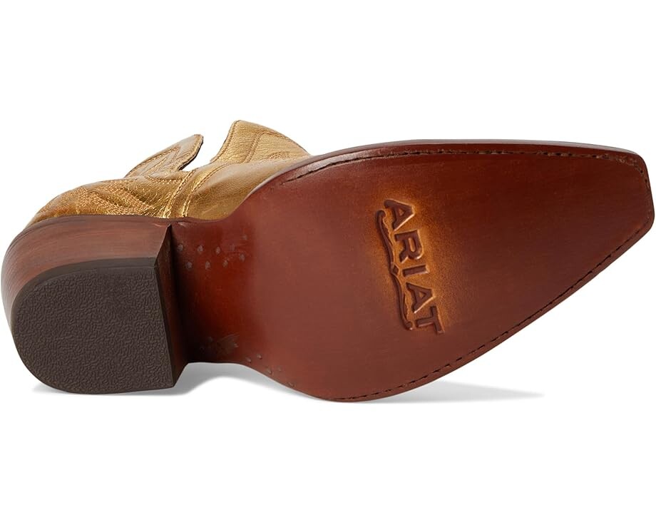 Сапоги женские Ariat Dixon Bootsie ковбойские с узором, золотой — фото 3