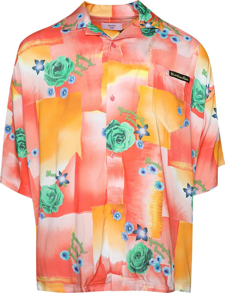 

Рубашка Martine Rose Boxy Hawaiian 'Today Floral Coral Toflco', разноцветный