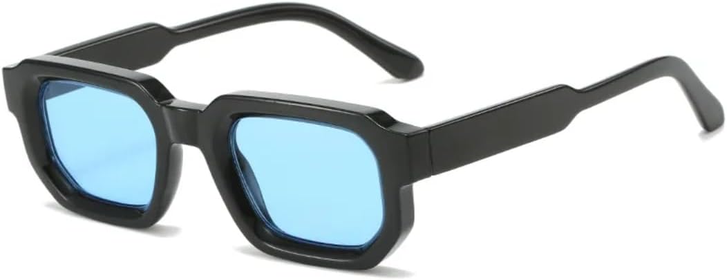 

Солнцезащитные очки с защитой UV400 | Панк, синий чай, маленькая оправа | для женщин и мужчин, для занятий спортом на открытом воздухе и путешествий DSVIGF, Black Blue