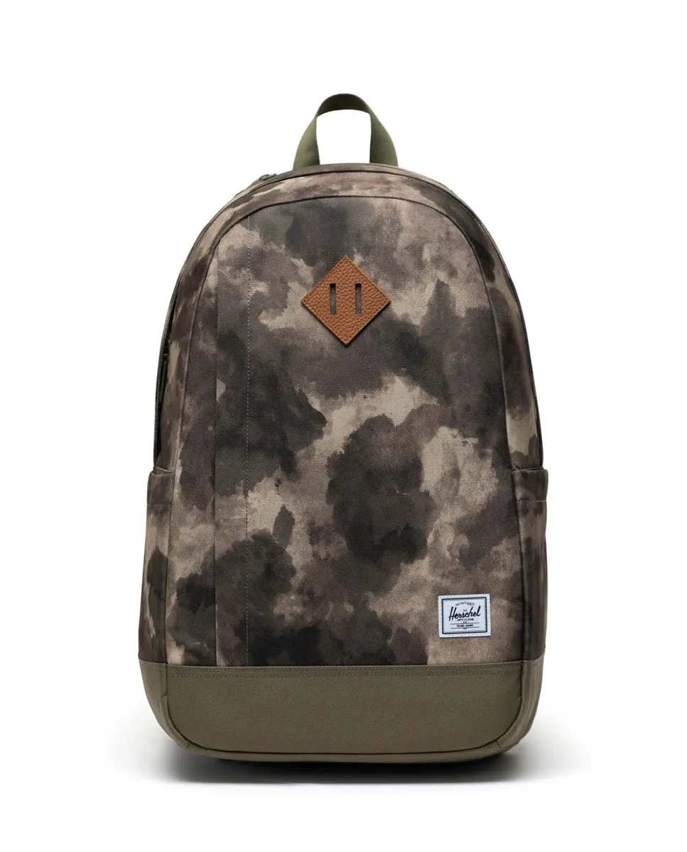 

Унисекс рюкзак из переработанной ткани камуфляжной расцветки 26 л Herschel, военный зеленый