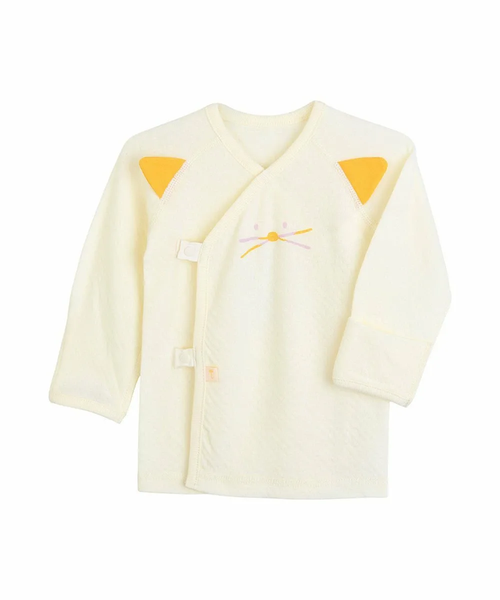 Кошачьи двухсторонние короткие трусы Moimoln, Light Yellow