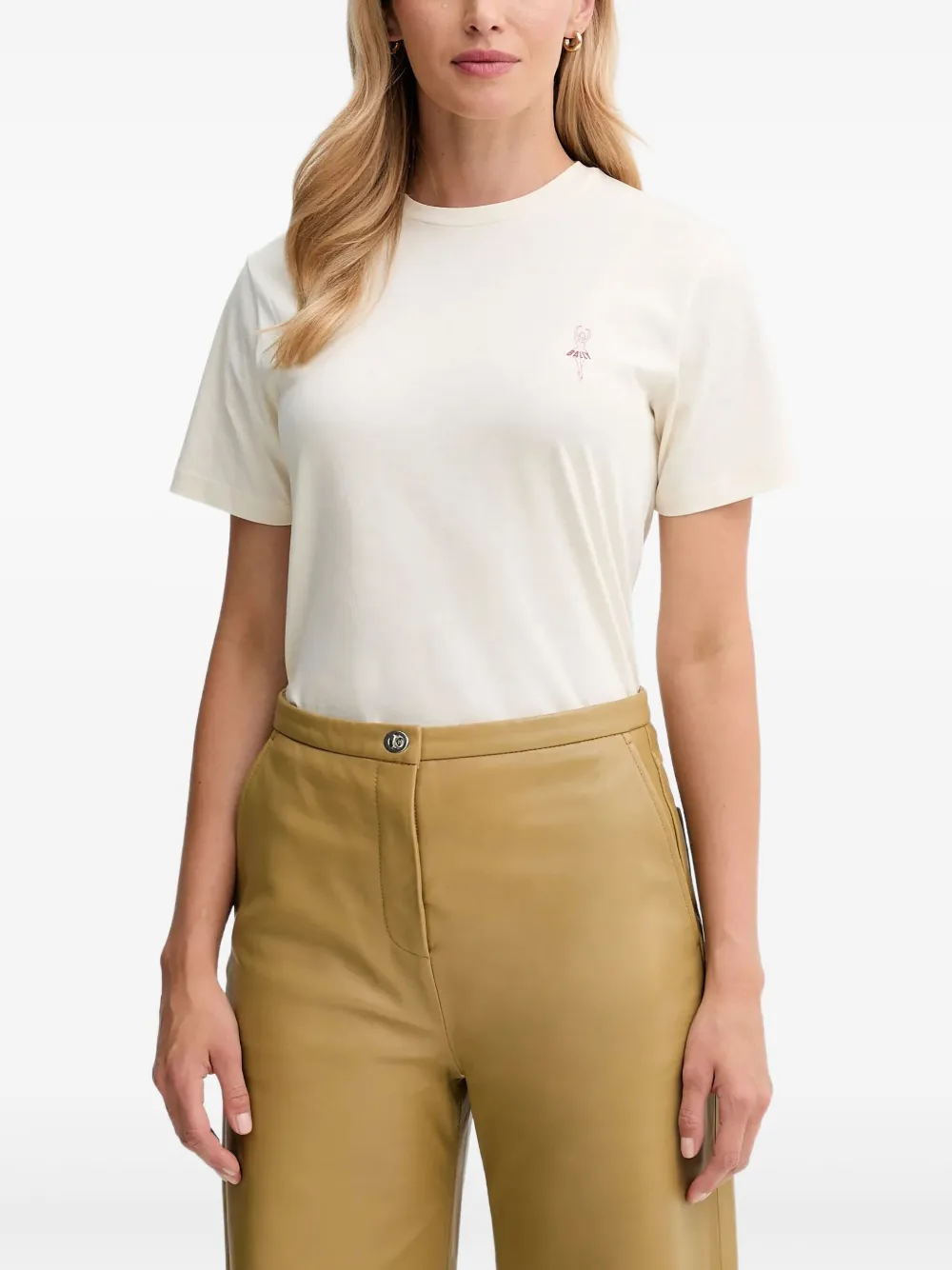 

Футболка с короткими рукавами и принтом-логотипом Bally, белый