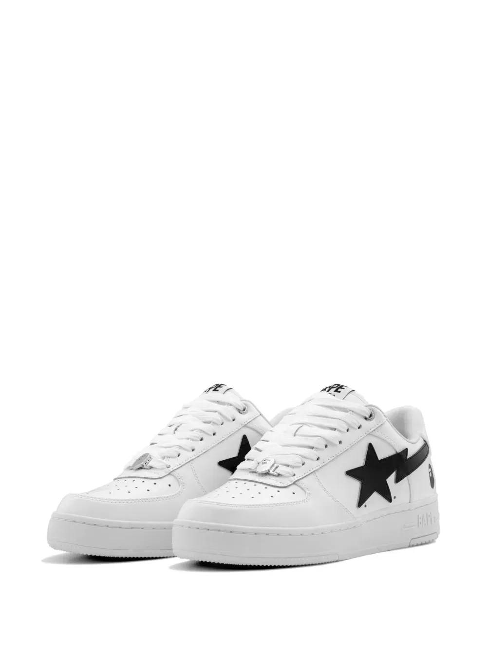 Кроссовки Bape Sta #2 на шнуровке A Bathing Ape, белый — фото 2