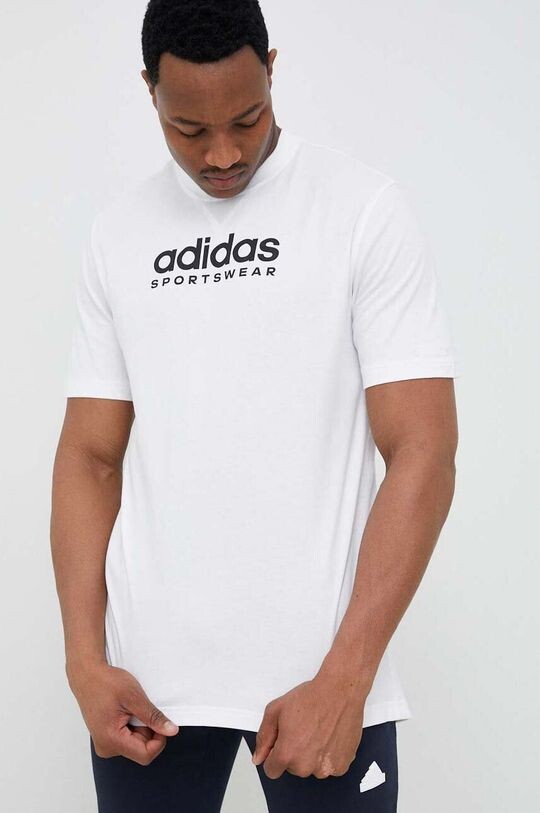 

Хлопковая футболка adidas, белый