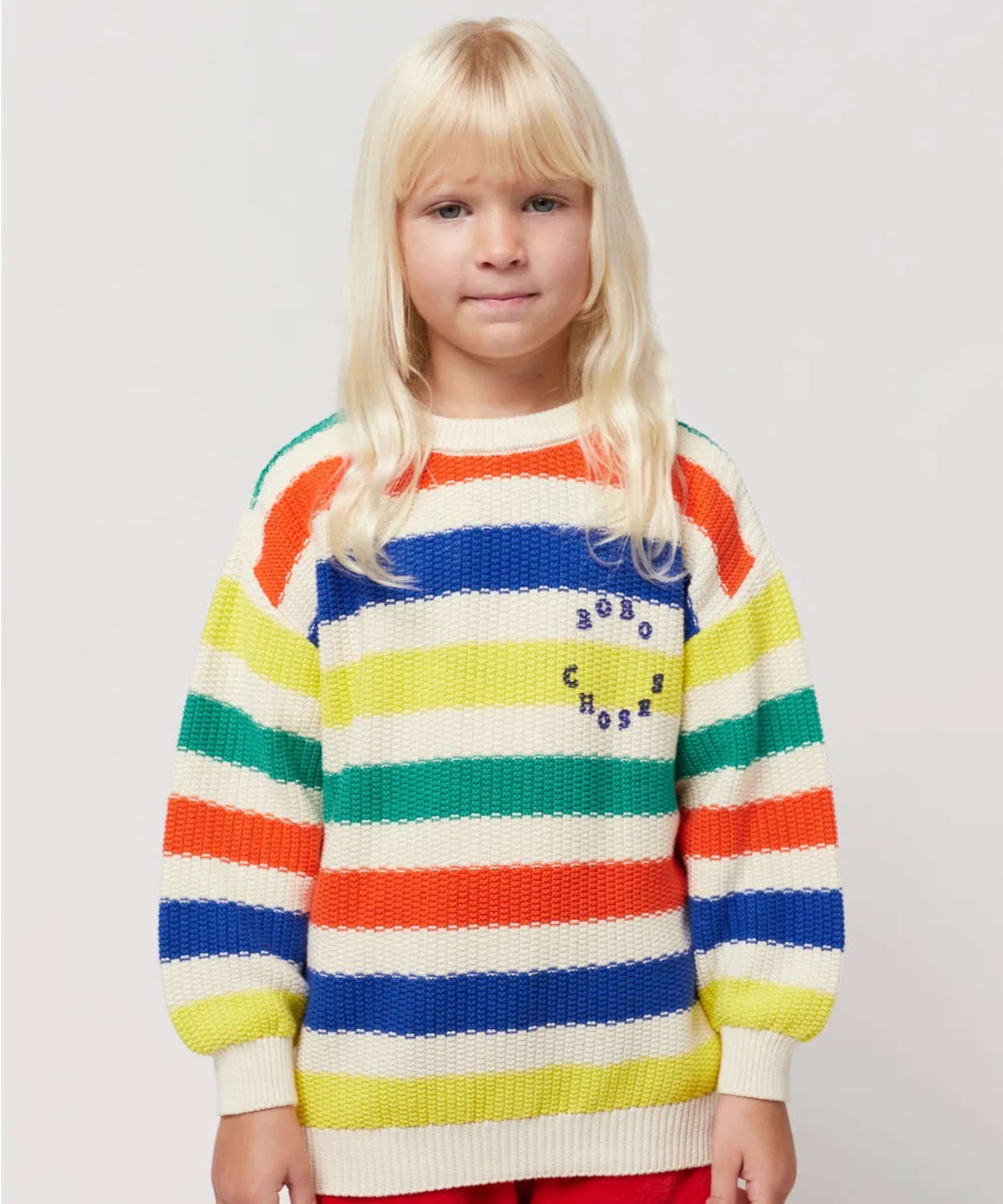 Джемпер мультиколор Bobo Choses 100% хлопок, мульти