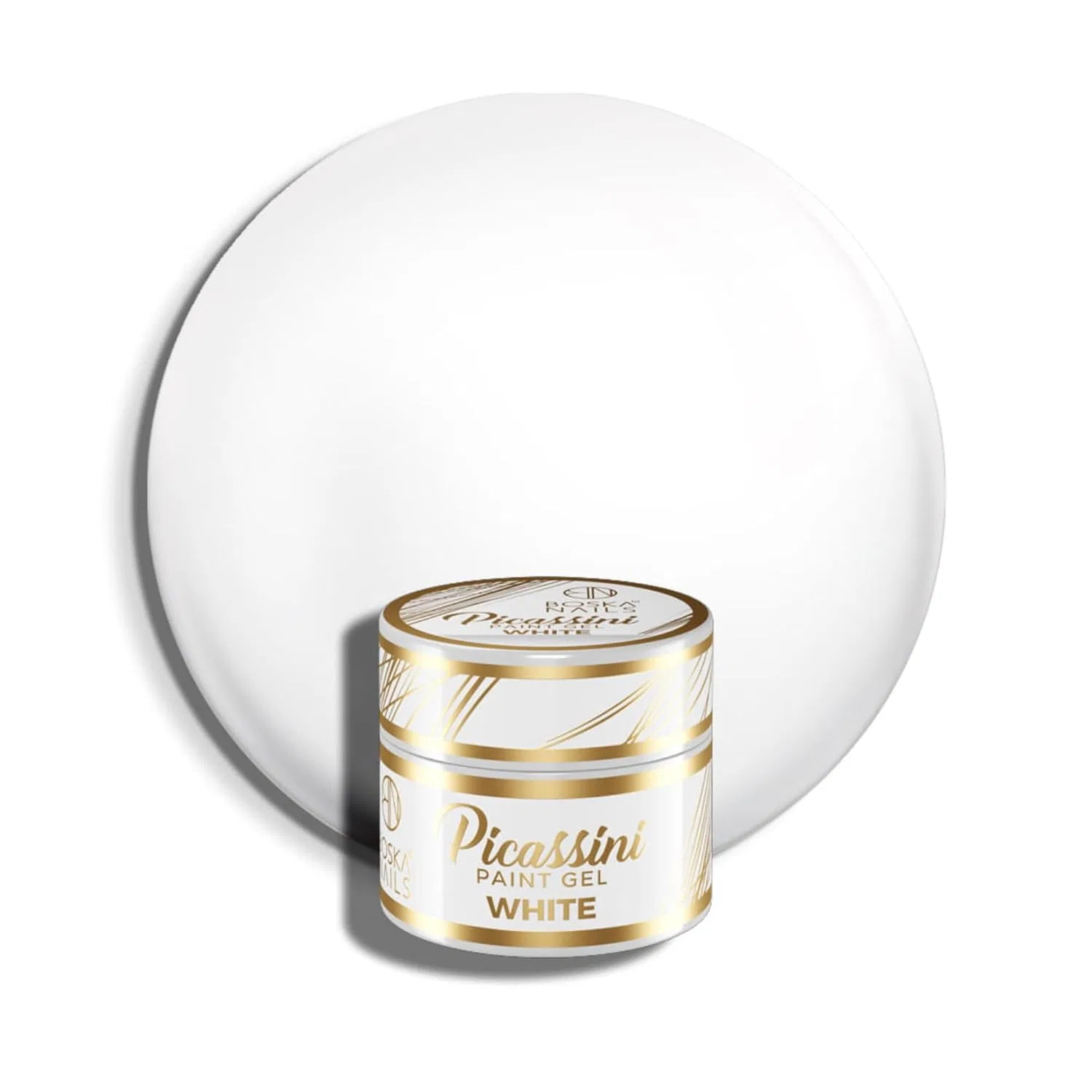 Гель-краска Picassini Paint Gel White, 5 мл Boska Nails, White