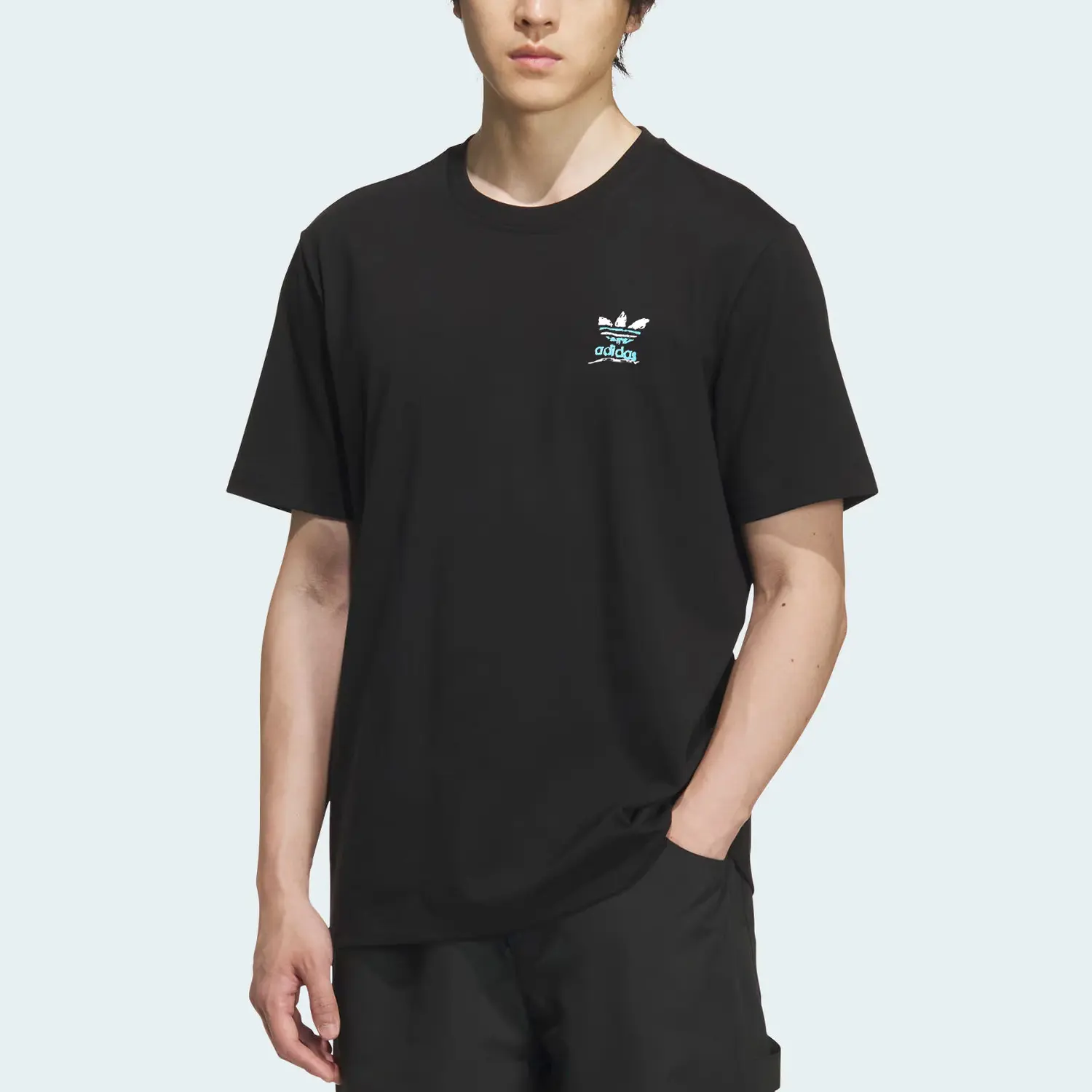Футболка SS25 мужская Adidas Originals, черный — фото 2