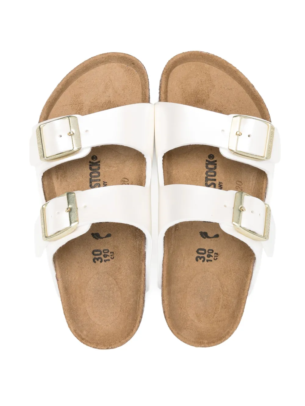 Сандалии arizona Birkenstock Kids, белый — фото 3