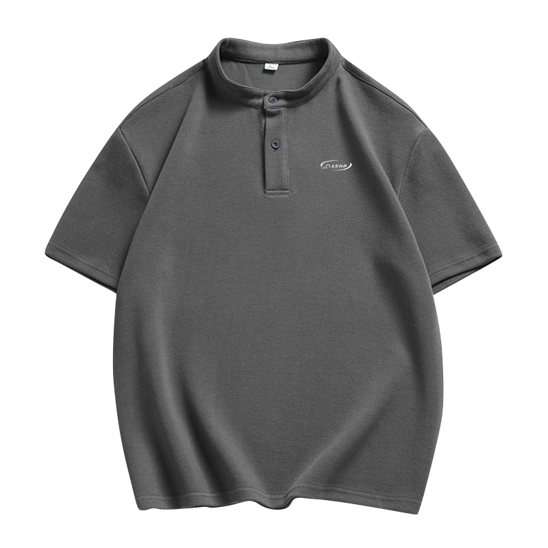 

Поло Unisex Lapel Thin Others LISENPOK, темно-серый