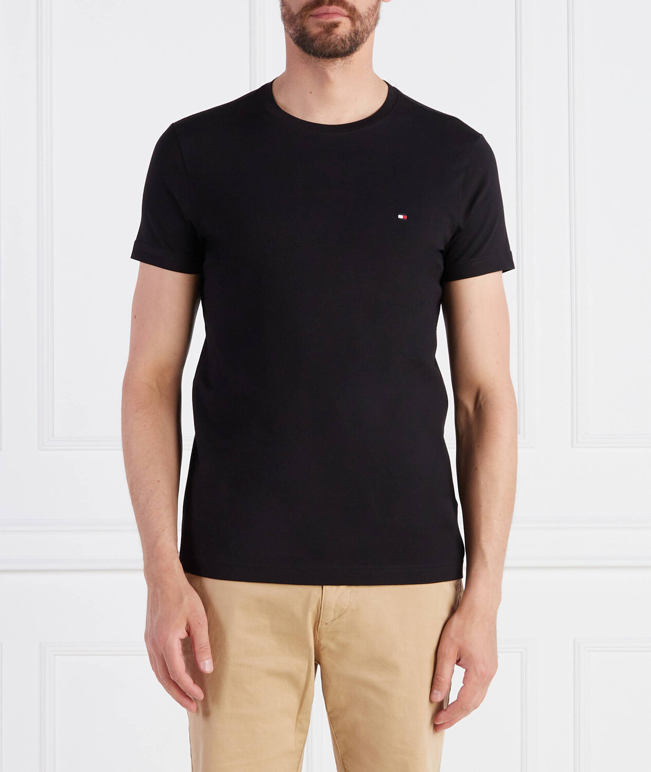 

Футболка Tommy Hilfiger Slim Fit, черный