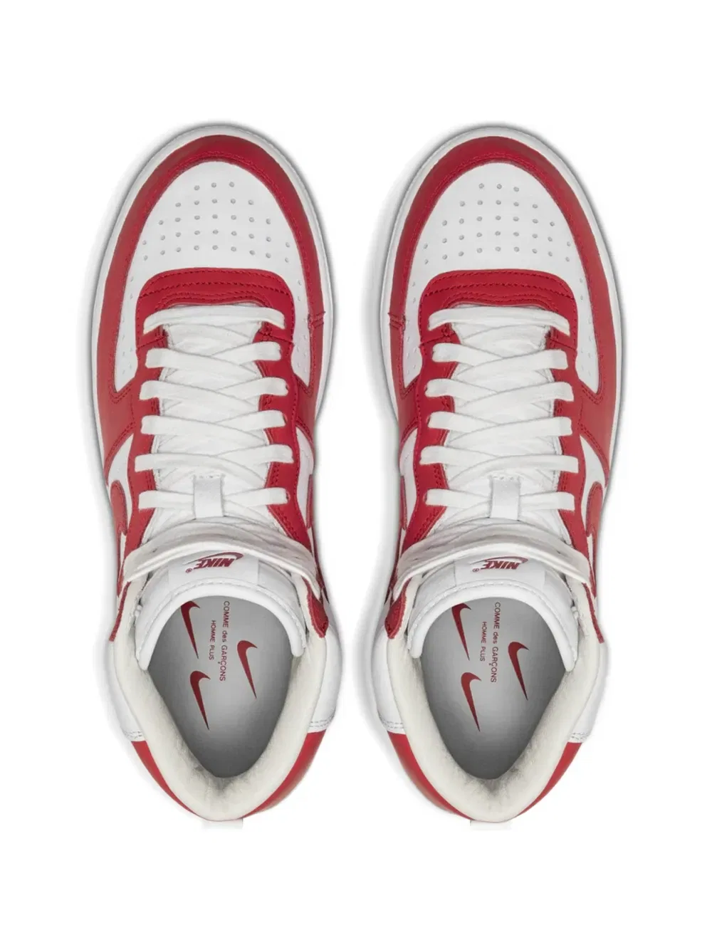 Кроссовки X x comme des garcons homme plus со вставками на шнуровке Nike, белый — фото 4