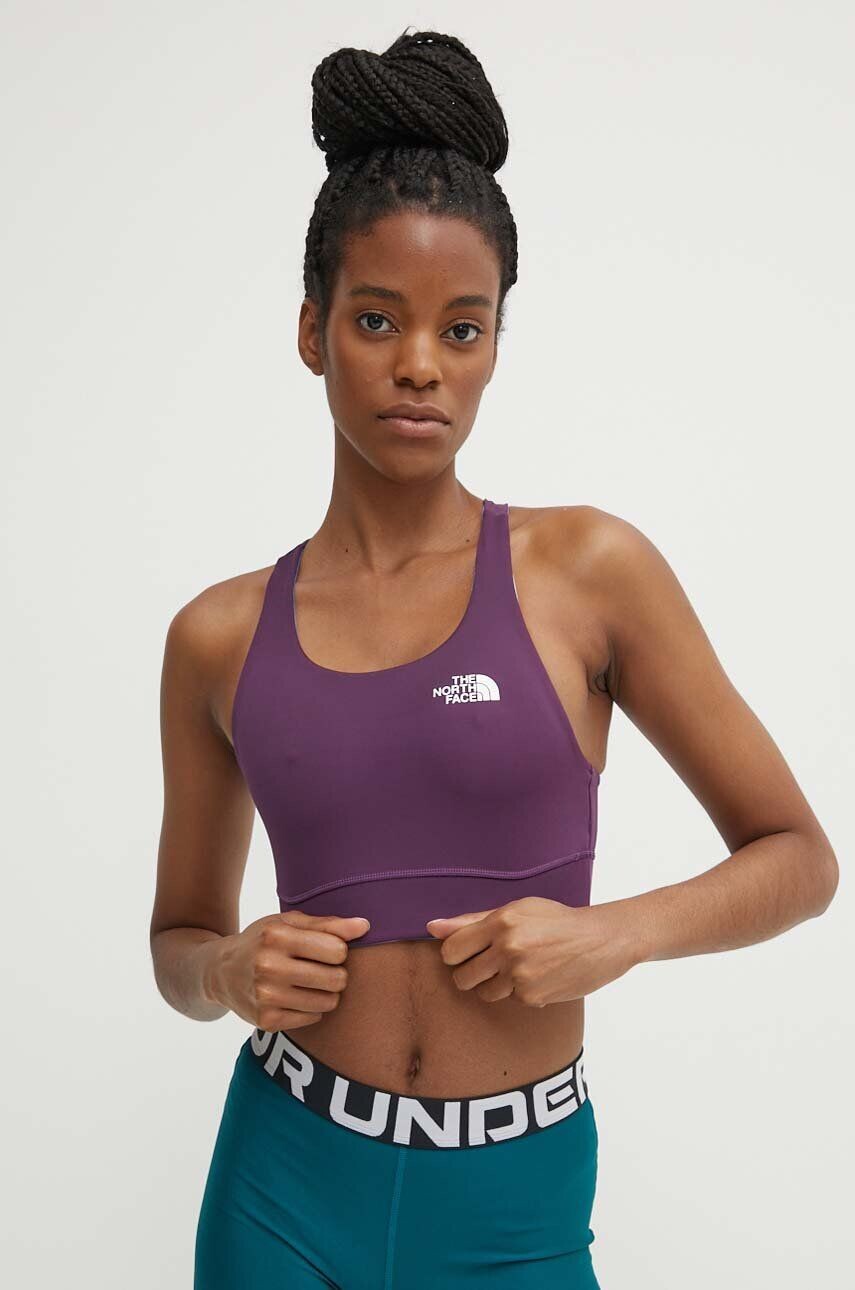 

Двусторонний спортивный бюстгальтер Flex The North Face, фиолетовый