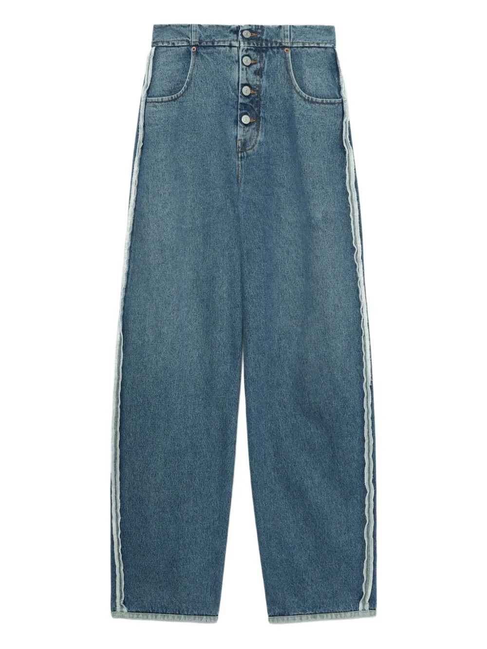 

Джинсы на пуговицах MM6 Maison Margiela, синий