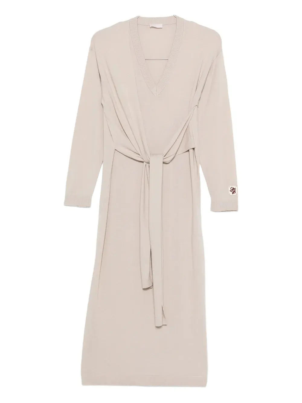 

Платье миди с V-образным вырезом LIU JO, нейтральный