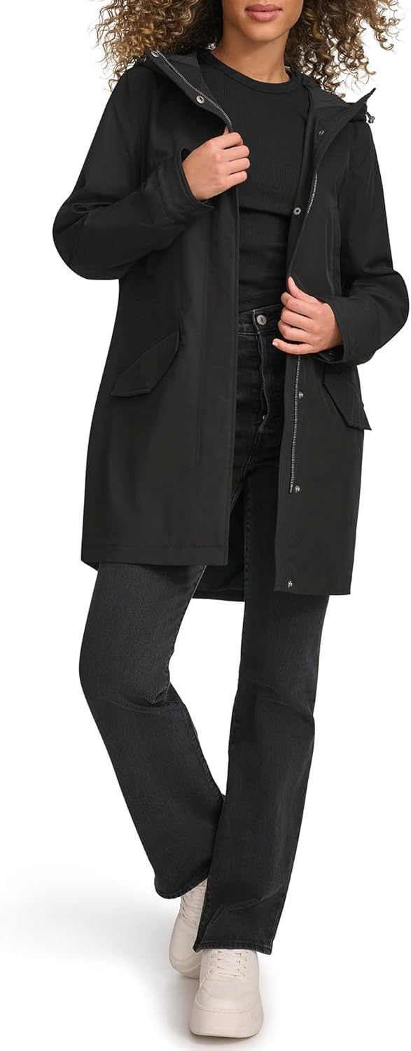 Женская легкая технологичная парка Levi's Fishtail, Black — фото 2
