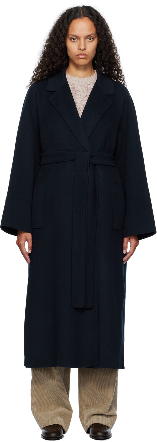 

Пальто из темно-синего Агата Max Mara