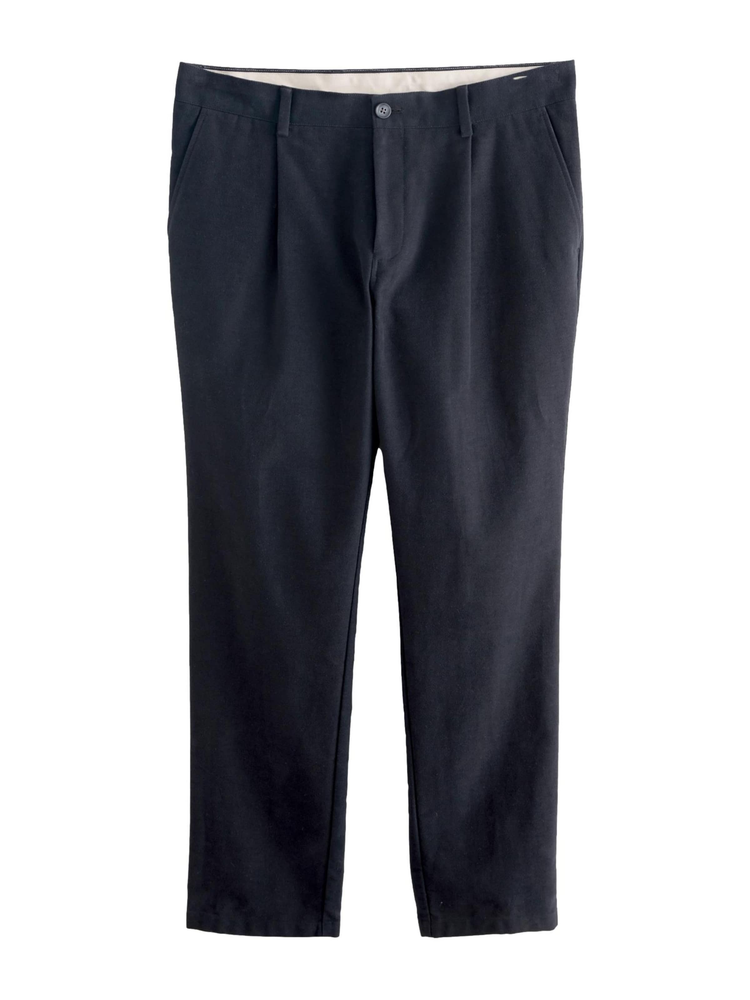 Next Брюки с защипами Regular в цвете Navy