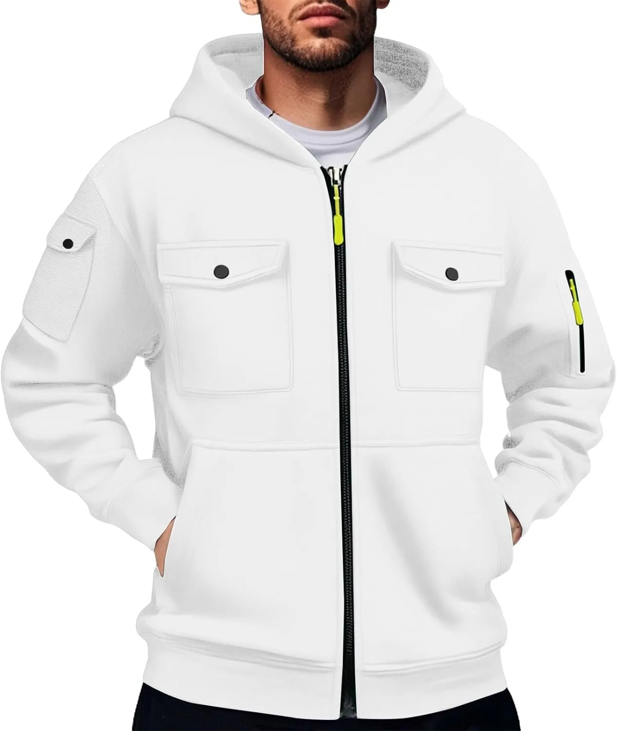 

Толстовка с капюшоном на молнии мужская Tactica Outdoor с карманами chaktkglok