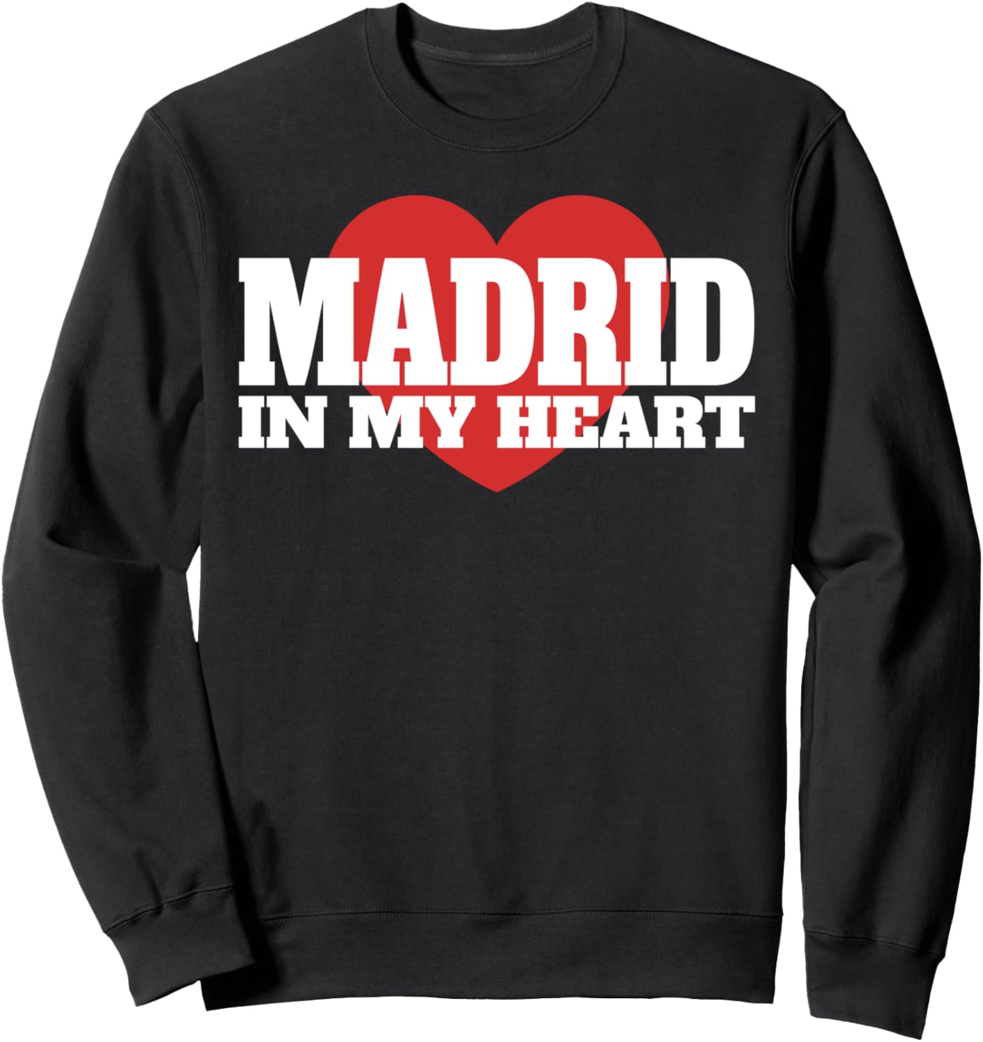 

Мадрид в моем сердце - сувенирная толстовка для туристов из Испании Madrid In My Heart - Traveler Souvenir, черный