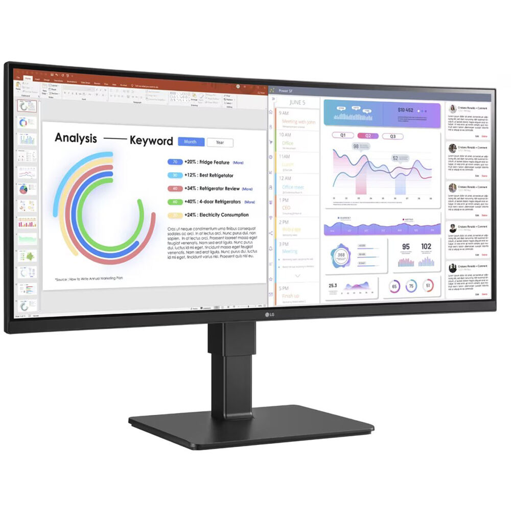 

Изогнутый монитор LG UltraWide 34BQ77QE-B 34" 1440p HDR