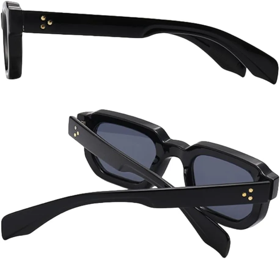 

Женские солнцезащитные очки MUTYNE UV400, маленькая квадратная оправа, мужские солнцезащитные очки в стиле ретро UV400, леопардовый коричневый принт, Black With Gray