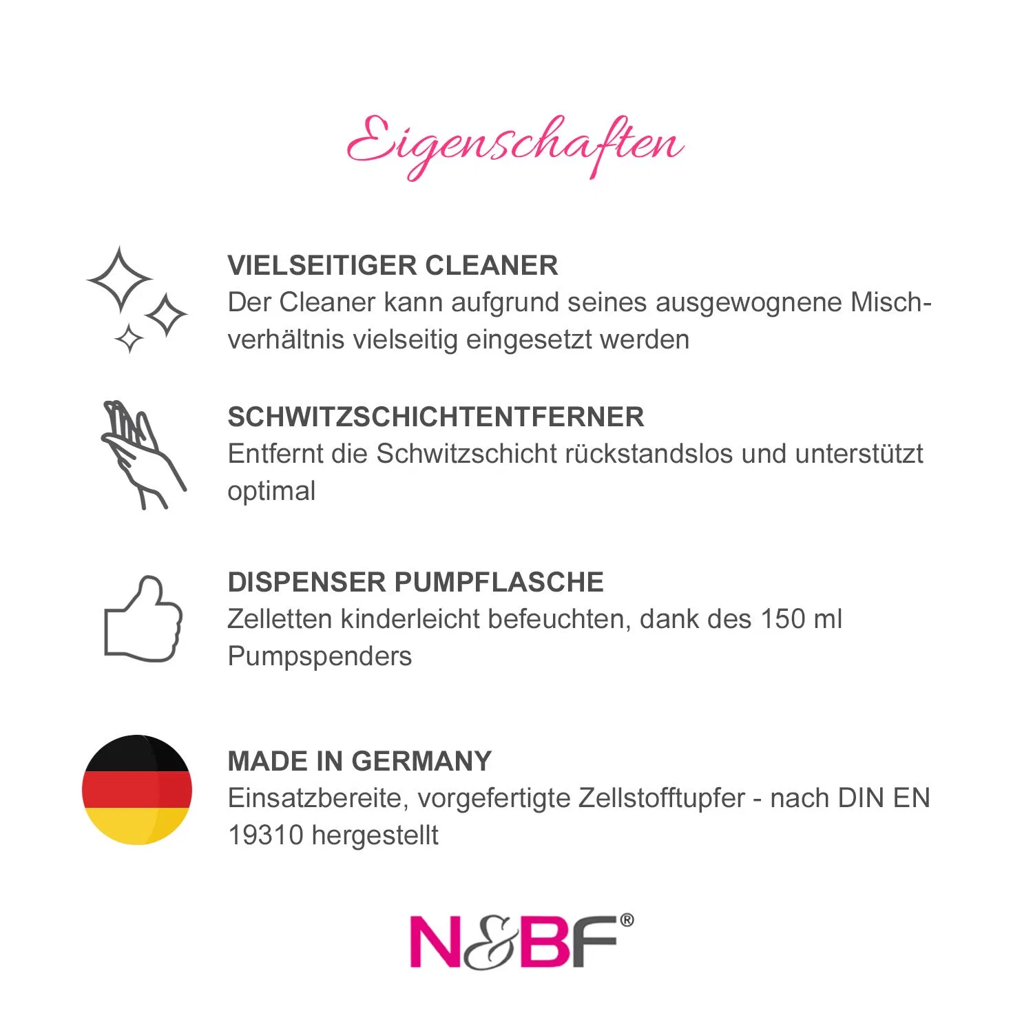 Набор NAILS FACTORY N&BF Nail Cleaner: 2000 мл очистителя + помпа + 1000 целлюлозных салфеток Nails Factory, Blue — фото 3