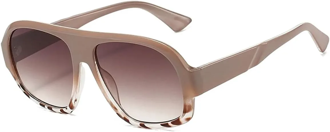 

Популярные модные женские солнцезащитные очки с градиентной оправой, винтажный панк, мужские трендовые очки с защитой от УФ-излучения UV400 HHZZYVY, Brown