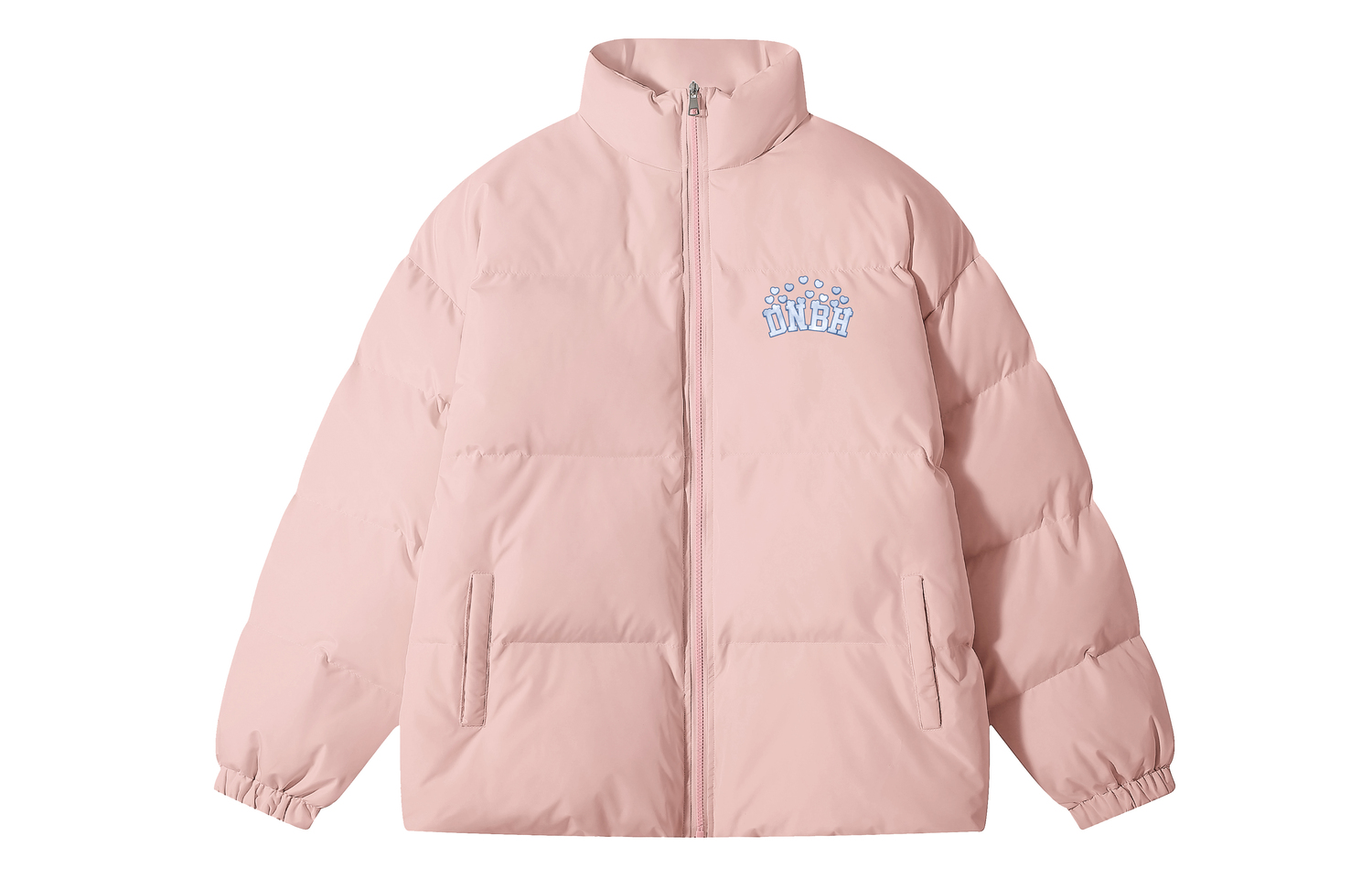 

DNBH Пуховик Unisex, Pink Blue Text