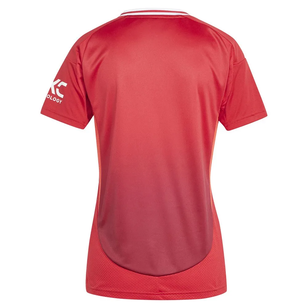 Футболка с коротким рукавом adidas Manchester United 24/25 home Woman, красный — фото 4
