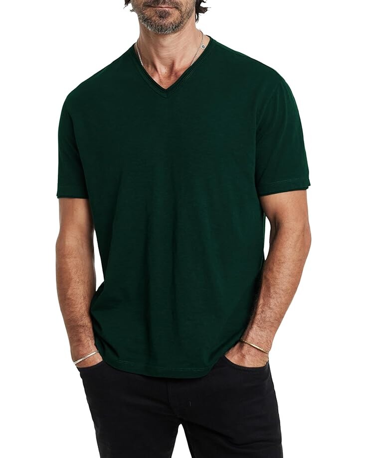 

Футболка John Varvatos Miles V-Neck Tee K3595W24, цвет Seaweed