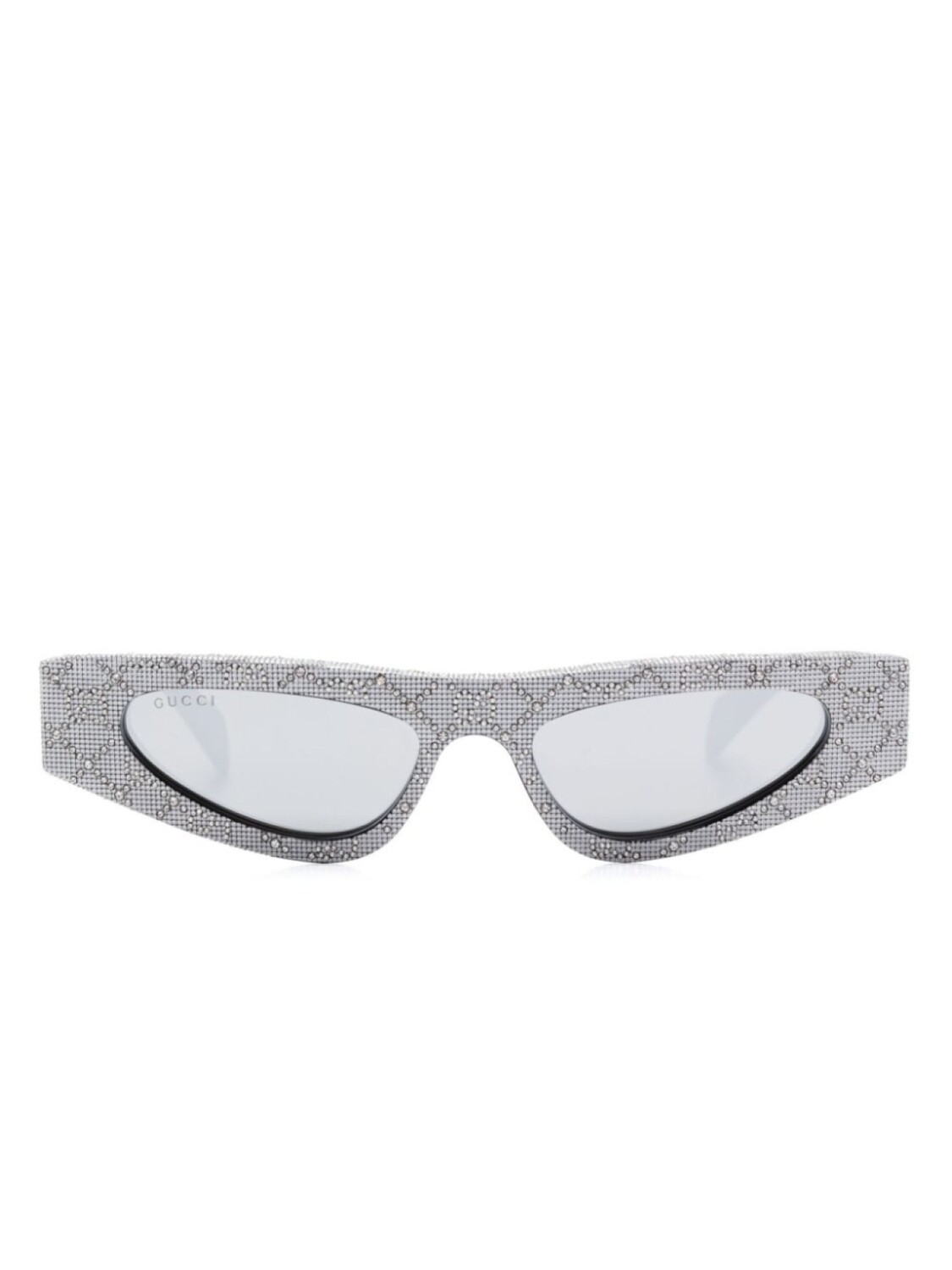 

Солнцезащитные очки в оправе «кошачий глаз» Gucci Eyewear, серебряный