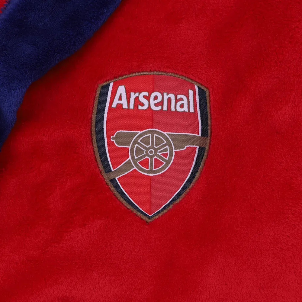 Детский халат с капюшоном Arsenal FC, красный — фото 2