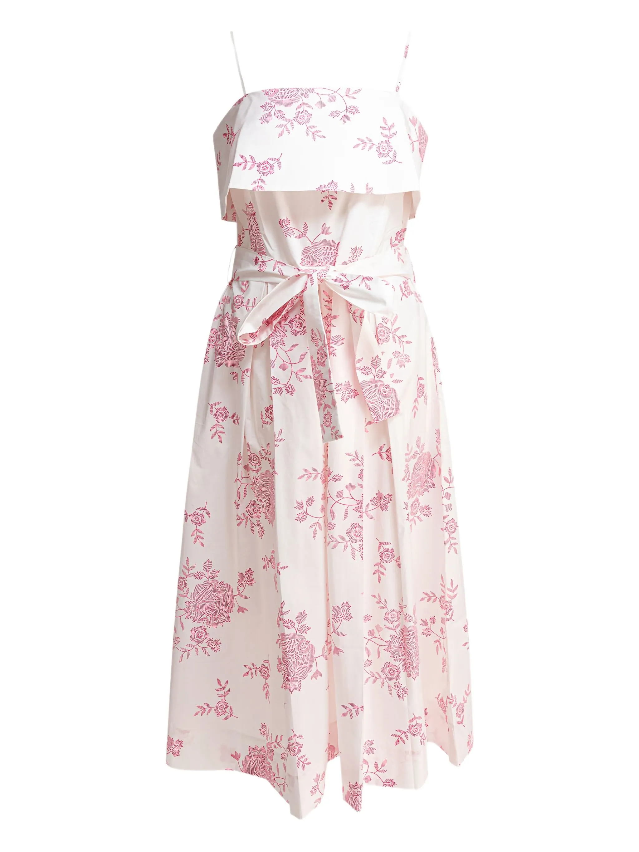 

Платье миди с поясом и цветочным принтом Tallulah Resortwear, белый