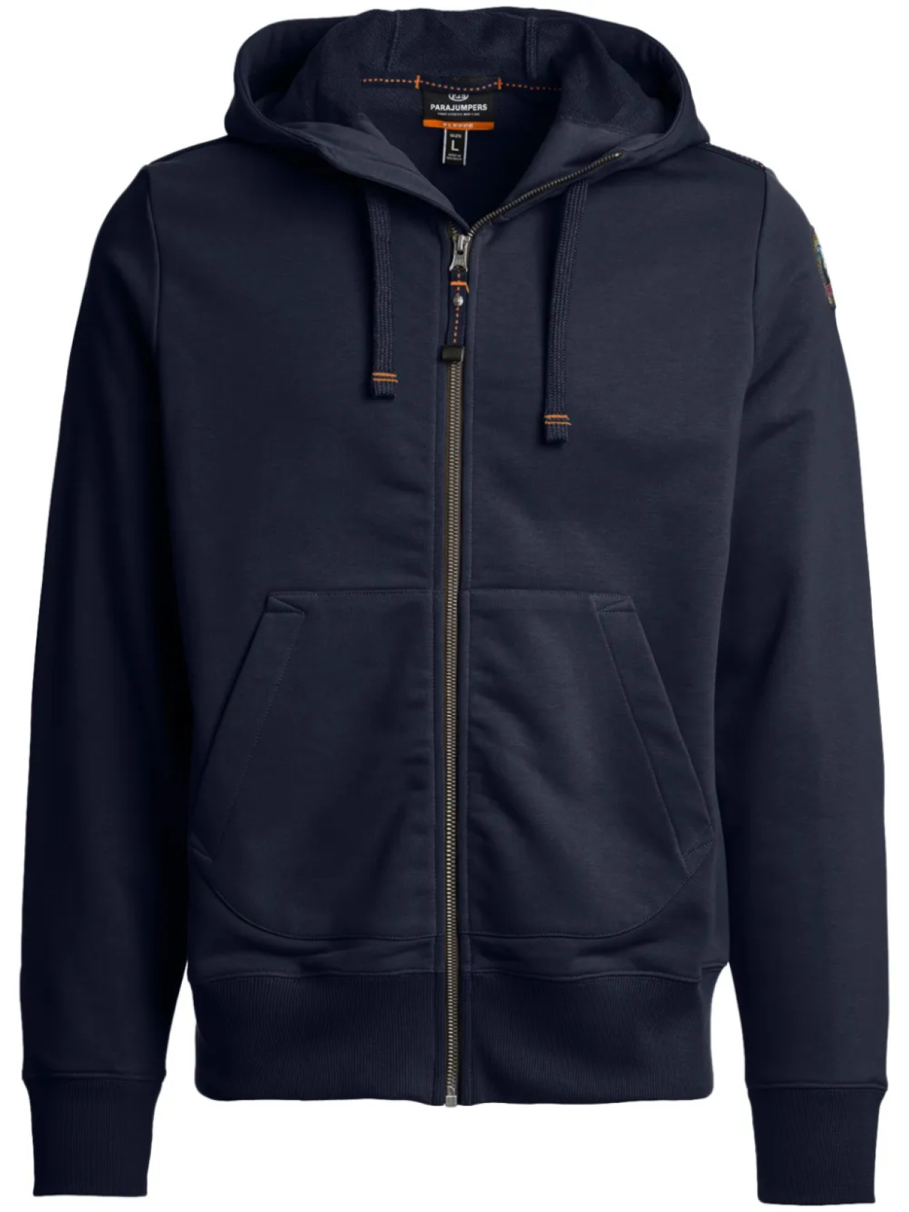 

Худи на молнии с нашивкой-логотипом Parajumpers, синий