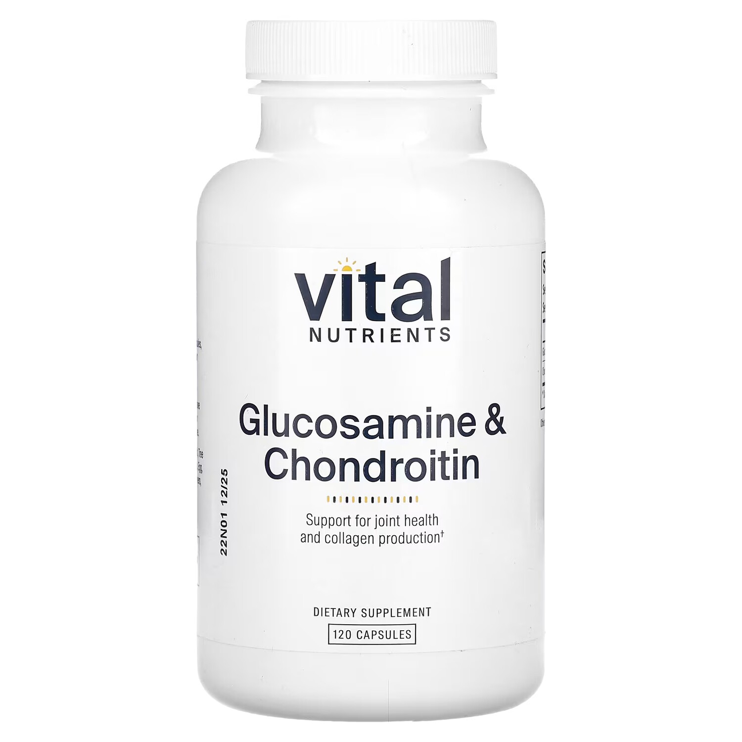 

Добавка Vital Nutrients Glucosamine & Chondroitin, 120 капсул