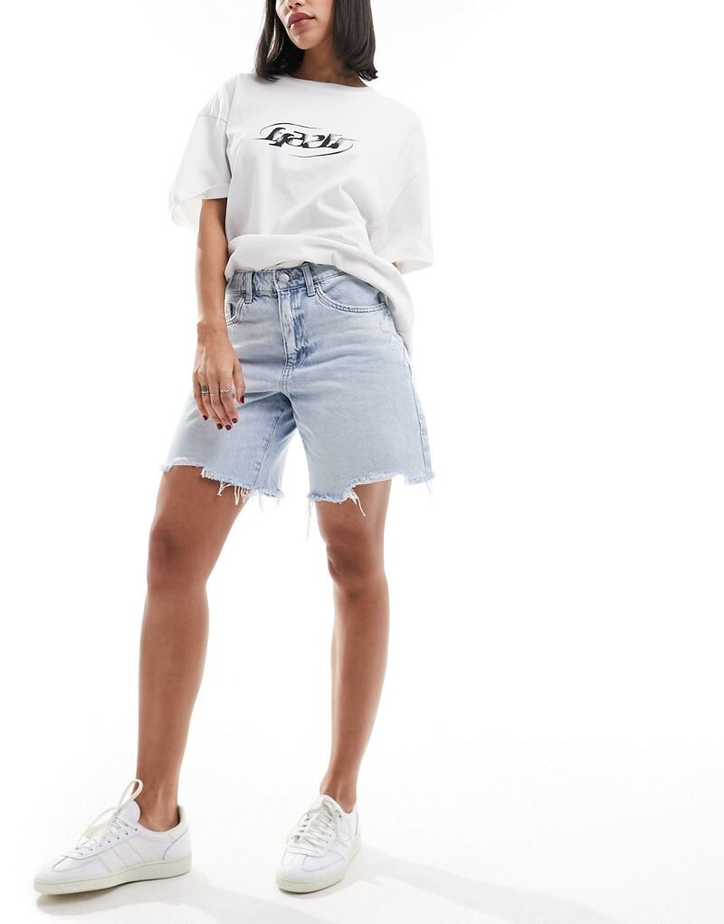 

Винтажные синие шорты свободного кроя Cotton:On Cotton:On