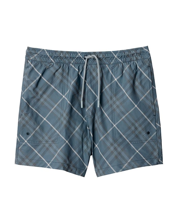 

Шорты для плавания Relaxed Fit Check 4.1" Burberry, серый