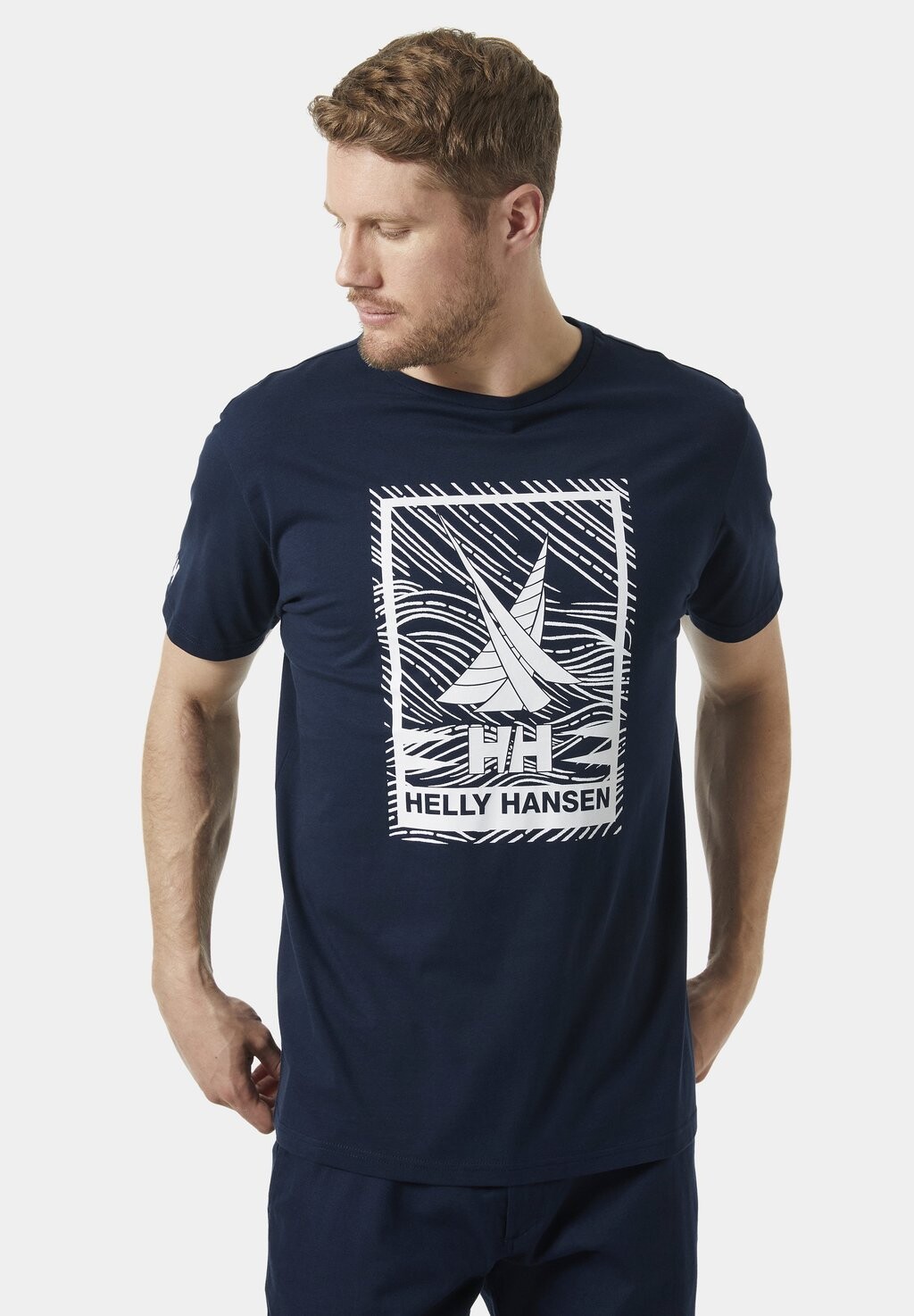 

Принт на футболке SHORELINE Helly Hansen, темно-синий