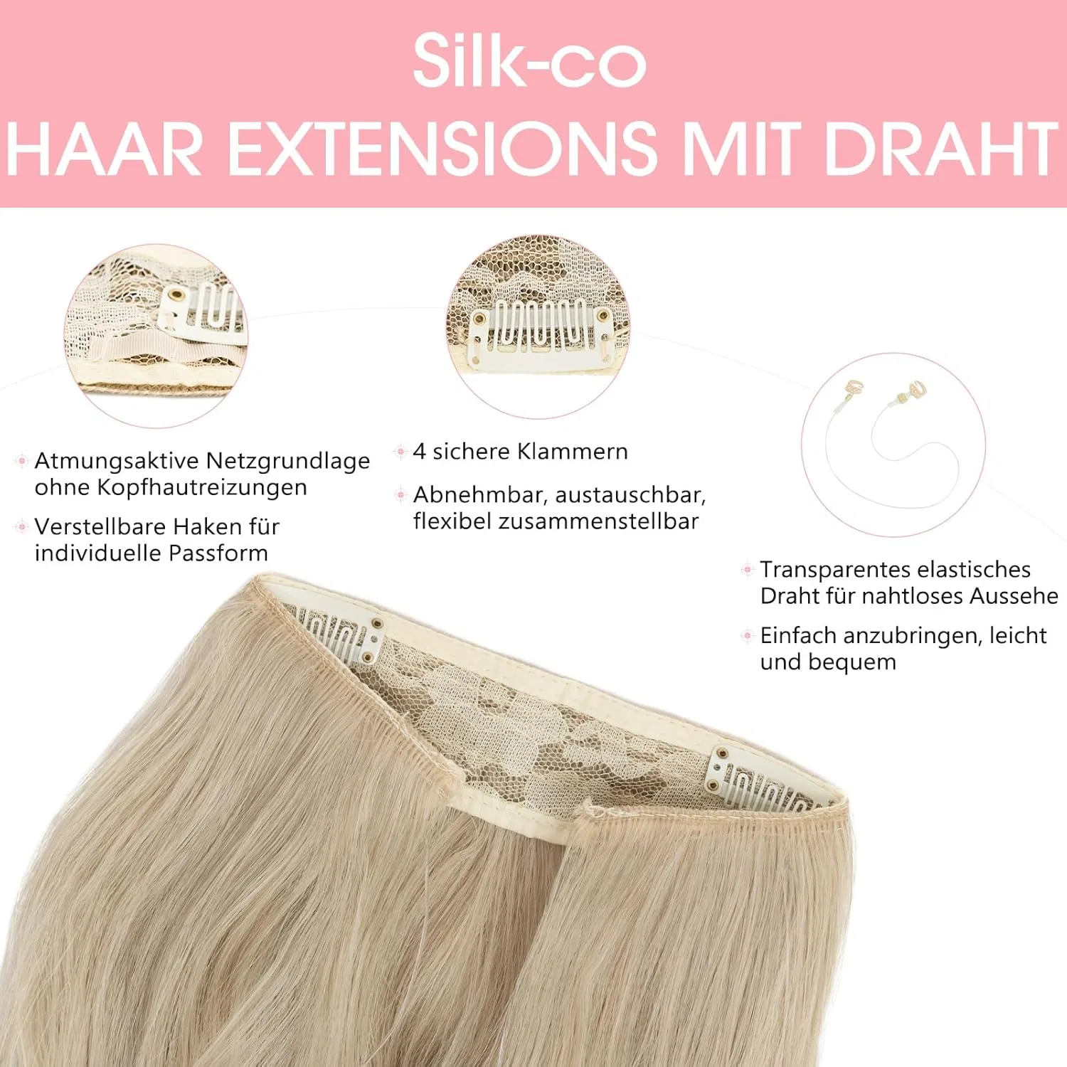 Синтетические накладные волосы «Flip in» от Silk-co Silk-Co — фото 3